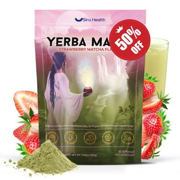Siru Health | Yerba Mate Instant Tea Powder | Peach Mango Flavor | 30 Servings | Supplement - Image 3
